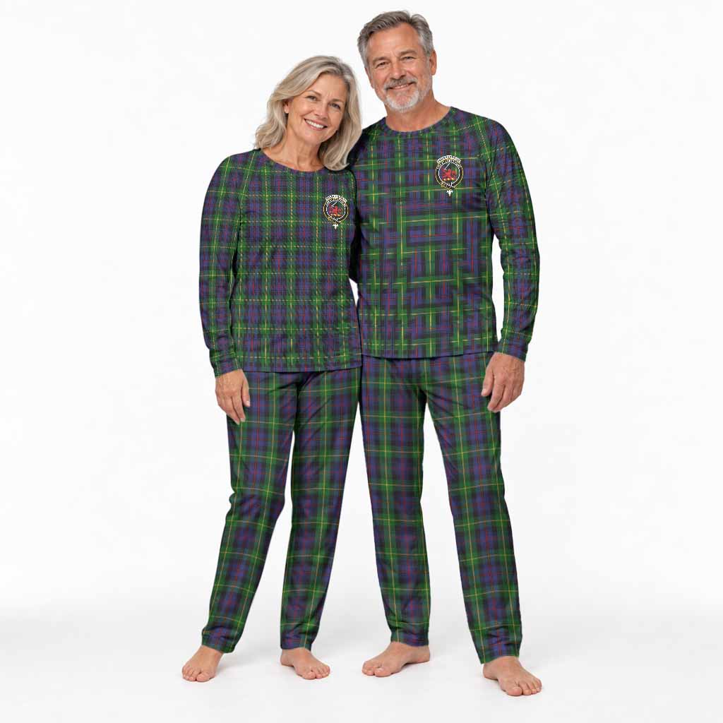 Farquharson Tartan Pajamas Family Set with Family Crest