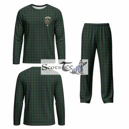 Elphinstone Tartan Pajamas Family Set with Family Crest