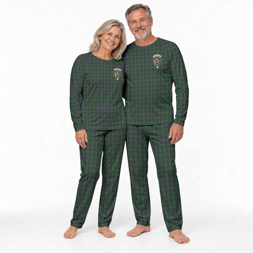 Elphinstone Tartan Pajamas Family Set with Family Crest