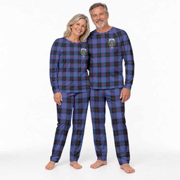 Maule Tartan Pajamas Family Set with Family Crest