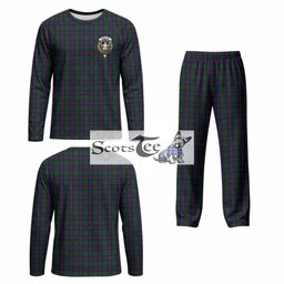 Urquhart Tartan Pajamas Family Set with Family Crest
