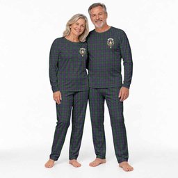 Urquhart Tartan Pajamas Family Set with Family Crest