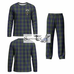 MacLaren (McLaren) Tartan Pajamas Family Set with Family Crest