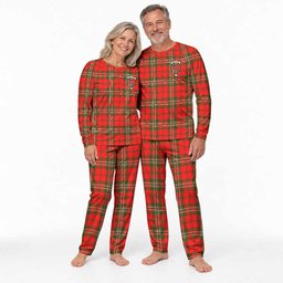 Langlands Tartan Pajamas Family Set with Family Crest