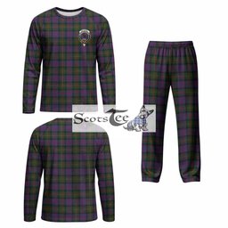 MacDonell (McDonell) Tartan Pajamas Family Set with Family Crest