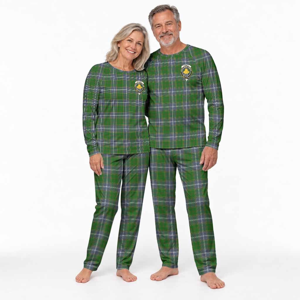Pringle Tartan Pajamas Family Set with Family Crest