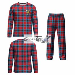 MacTavish (McTavish) Tartan Pajamas Family Set with Family Crest