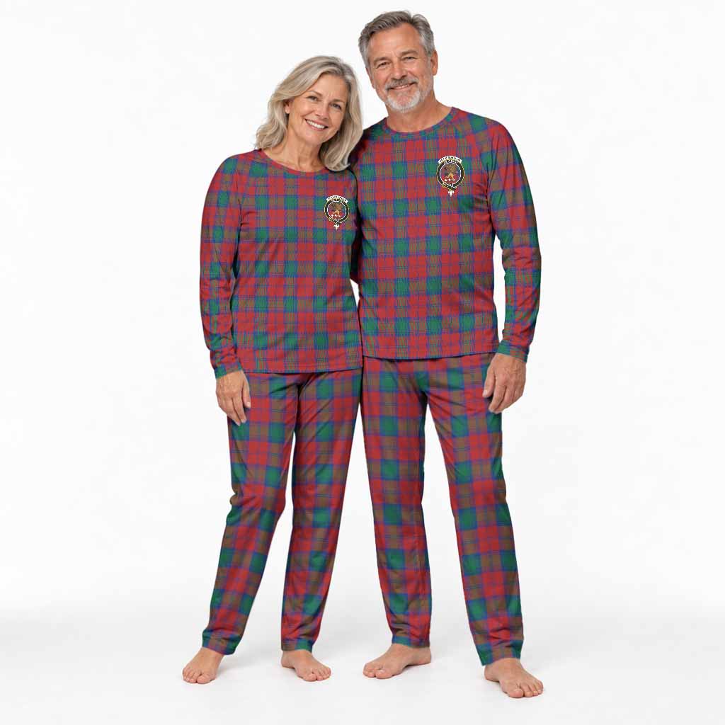 Fotheringham (Fotheringhame) Tartan Pajamas Family Set with Family Crest