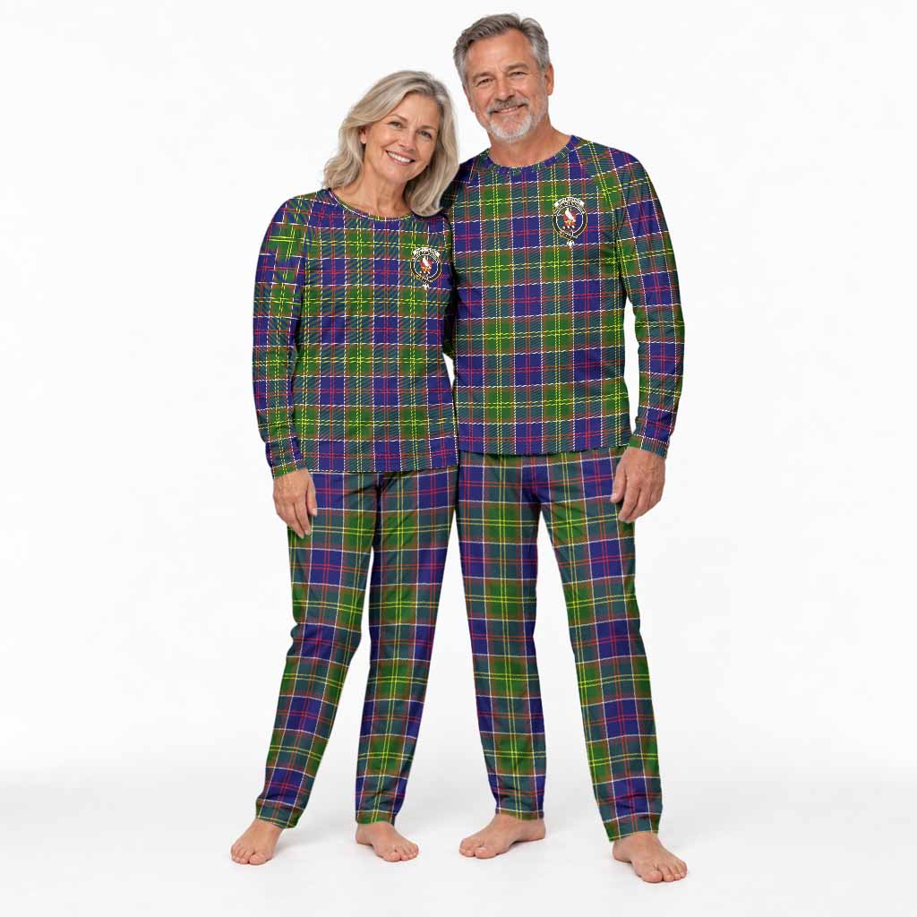 Whitefoord Tartan Pajamas Family Set with Family Crest