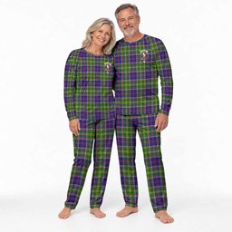 Whitefoord Tartan Pajamas Family Set with Family Crest