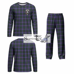 Hunter (Hunterston) Tartan Pajamas Family Set with Family Crest