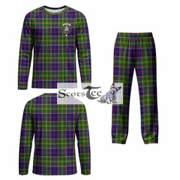 Dalrymple Tartan Pajamas Family Set with Family Crest