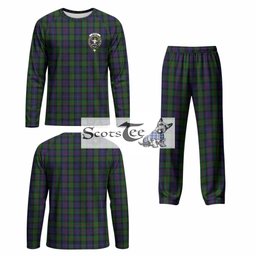 Murray Tartan Pajamas Family Set with Family Crest