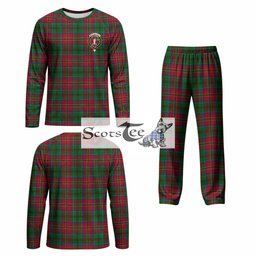 MacCulloch (McCulloch) Tartan Pajamas Family Set with Family Crest