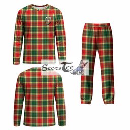 Gibson (Gibbs or Gibsone) Tartan Pajamas Family Set with Family Crest