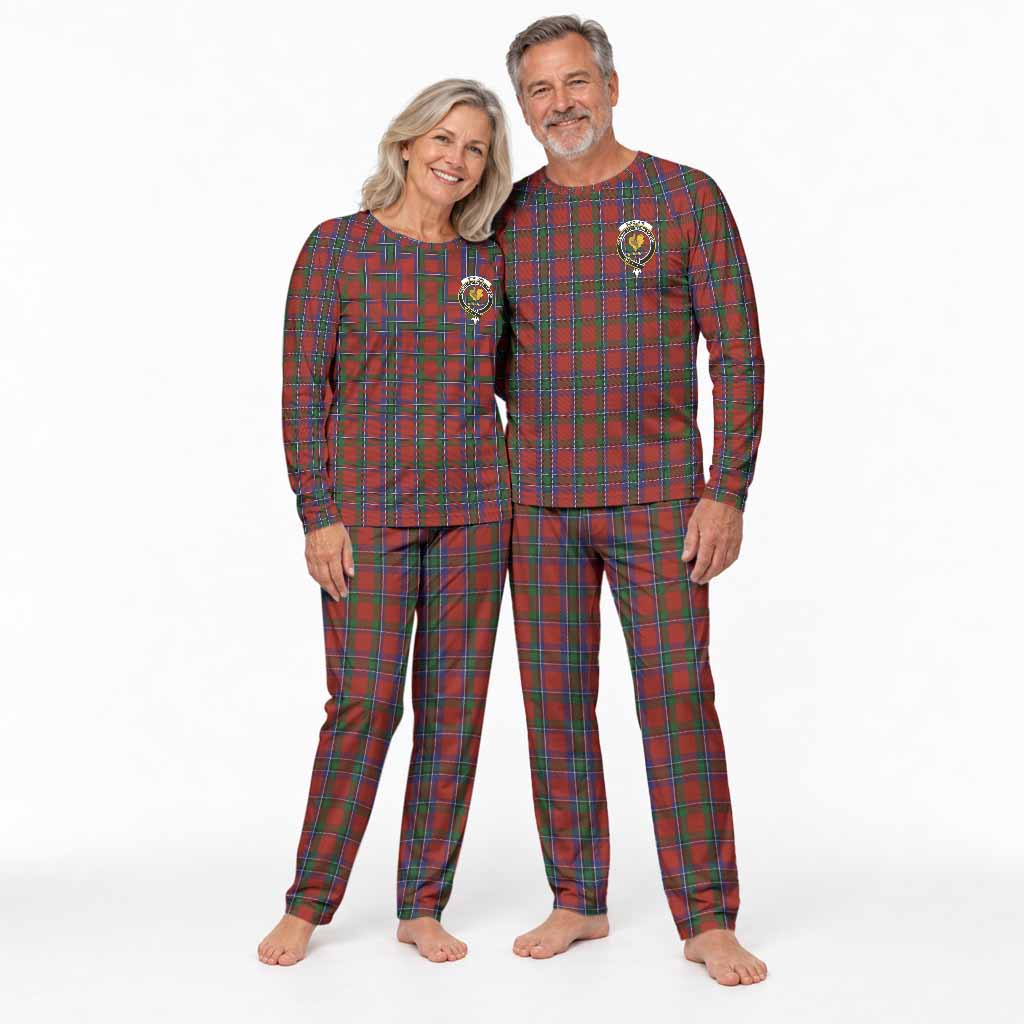 Sinclair Tartan Pajamas Family Set with Family Crest