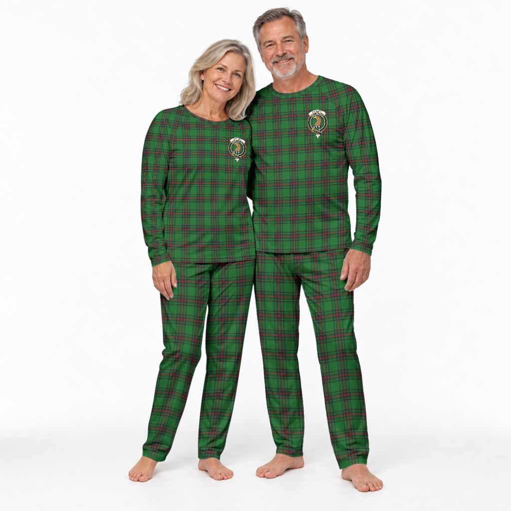 Halkett Tartan Pajamas Family Set with Family Crest
