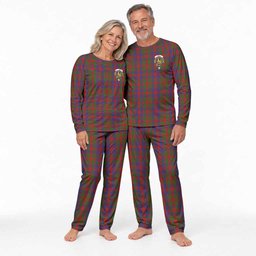 Gow Tartan Pajamas Family Set with Family Crest