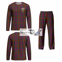 Gow Tartan Pajamas Family Set with Family Crest