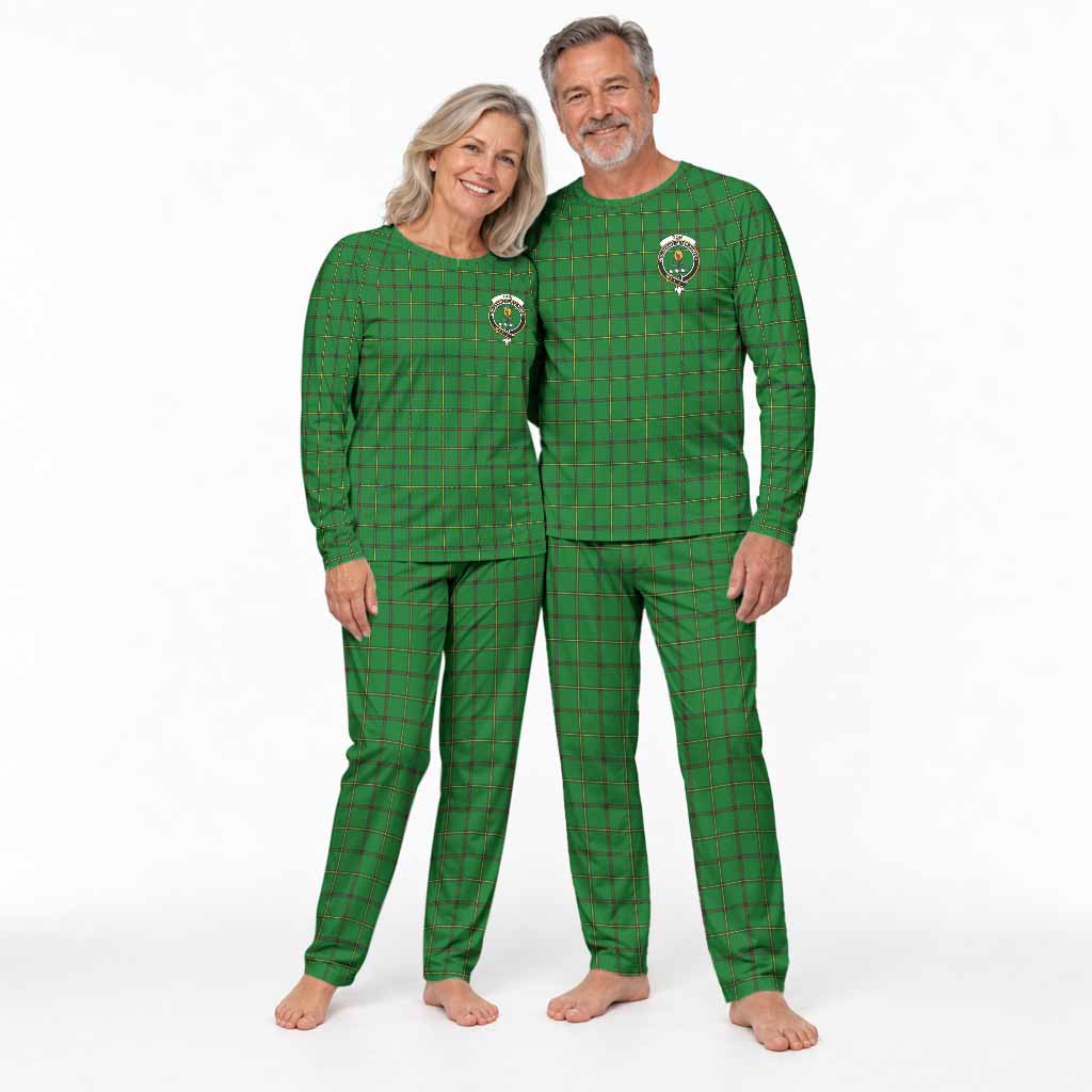 Don Tartan Pajamas Family Set with Family Crest