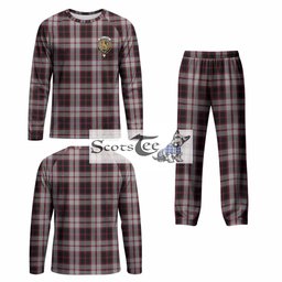 MacPherson (McPherson) Tartan Pajamas Family Set with Family Crest