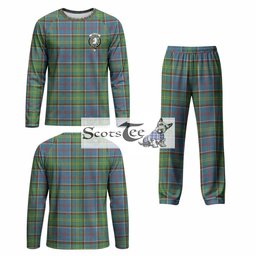 Colville Tartan Pajamas Family Set with Family Crest