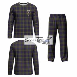 MacLellan (McLellan) Tartan Pajamas Family Set with Family Crest