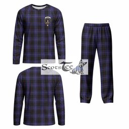 Dunlop Tartan Pajamas Family Set with Family Crest