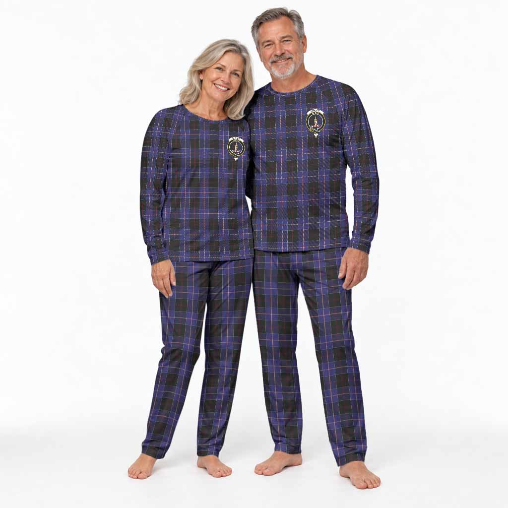 Dunlop Tartan Pajamas Family Set with Family Crest