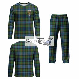 Newlands Tartan Pajamas Family Set with Family Crest