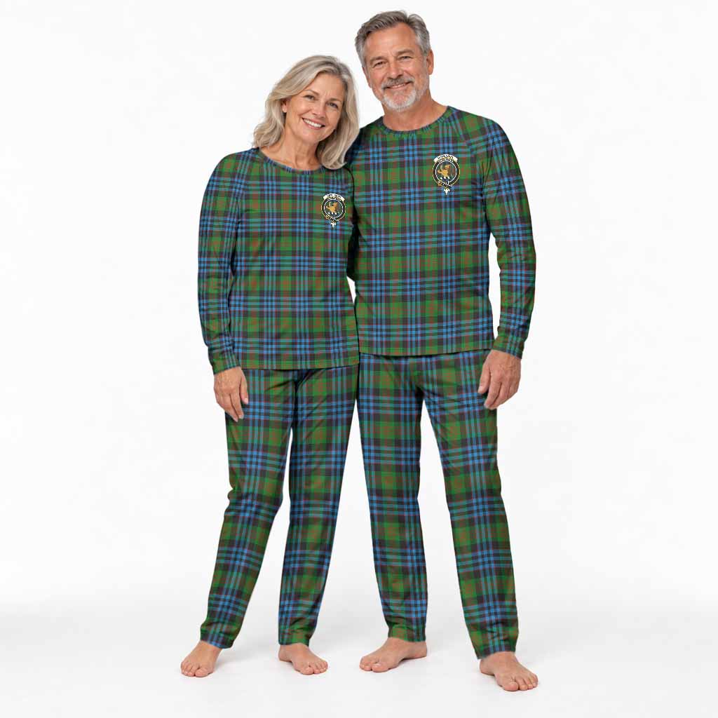 Newlands Tartan Pajamas Family Set with Family Crest