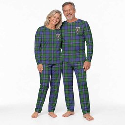 Donnachaidh Tartan Pajamas Family Set with Family Crest