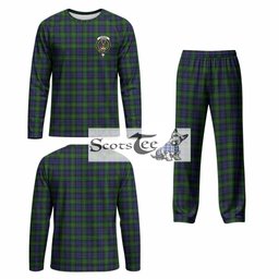 Gordon Tartan Pajamas Family Set with Family Crest