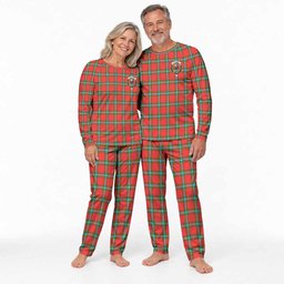 MacLaine (McLaine) Tartan Pajamas Family Set with Family Crest