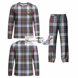 Dennistoun Tartan Pajamas Family Set with Family Crest