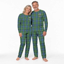 Stirling Tartan Pajamas Family Set with Family Crest