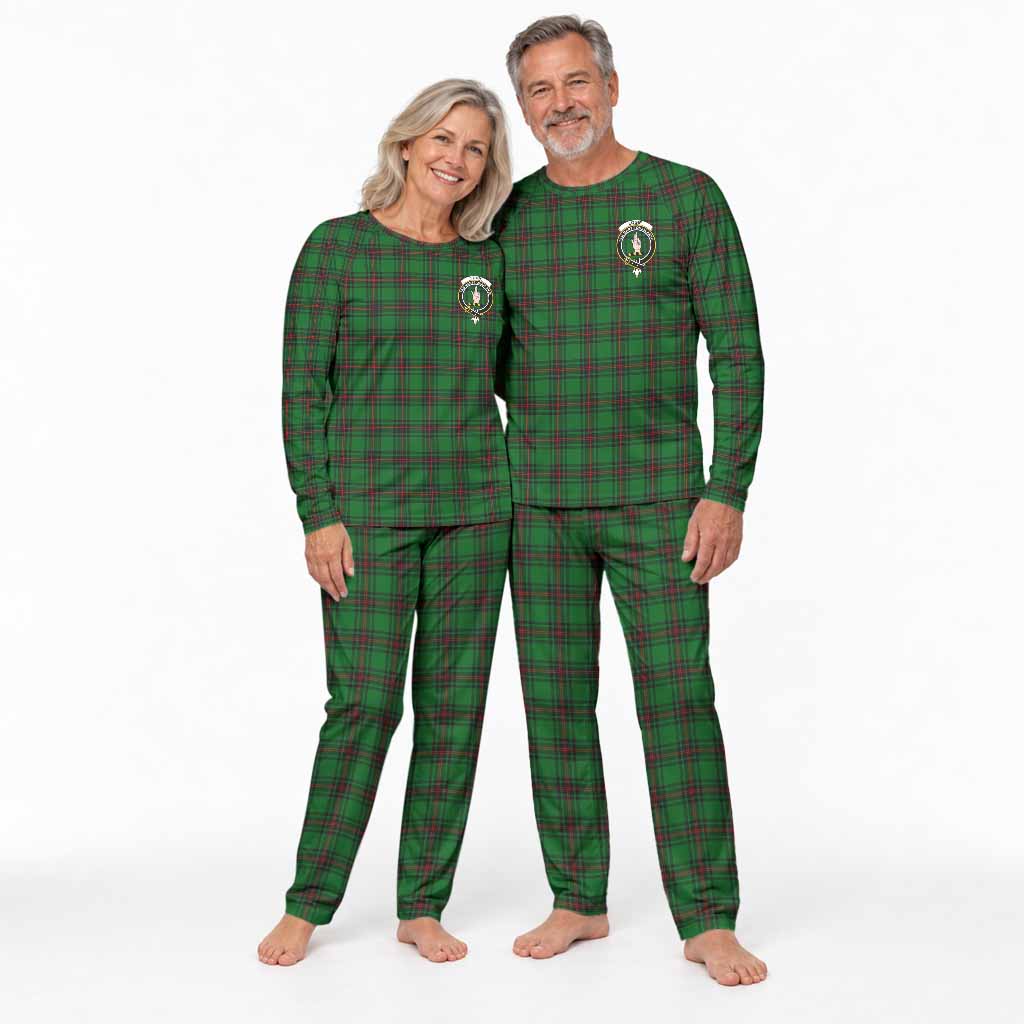 Logie Tartan Pajamas Family Set with Family Crest