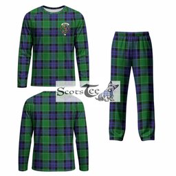 Monteith Tartan Pajamas Family Set with Family Crest