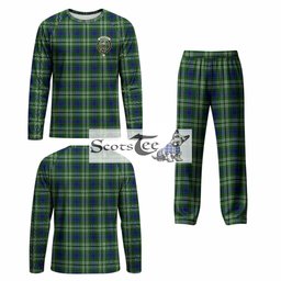 Haliburton Tartan Pajamas Family Set with Family Crest
