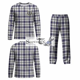 Hannay Tartan Pajamas Family Set with Family Crest