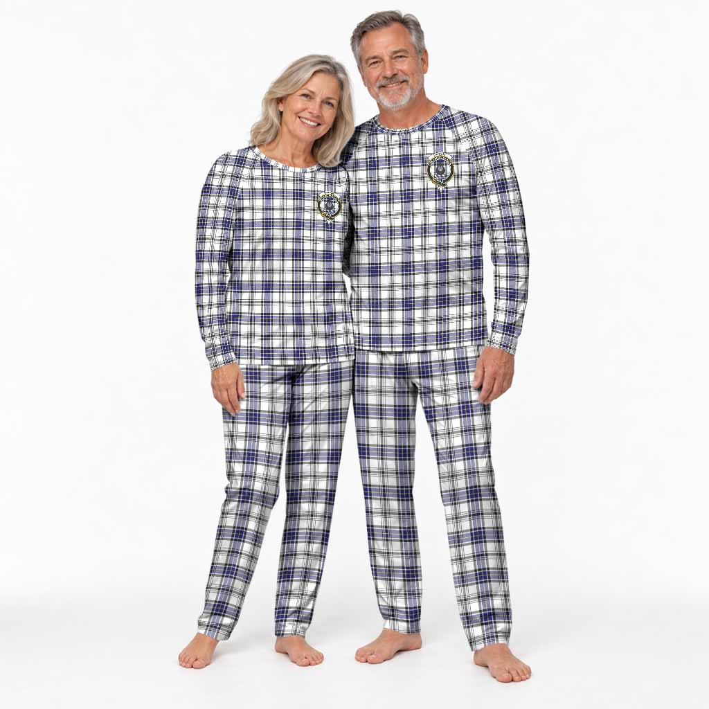 Hannay Tartan Pajamas Family Set with Family Crest