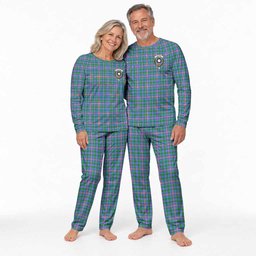 Pitcairn Tartan Pajamas Family Set with Family Crest