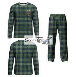 Spottiswood Tartan Pajamas Family Set with Family Crest