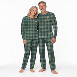Spottiswood Tartan Pajamas Family Set with Family Crest