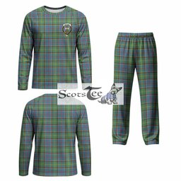 Whitelaw Tartan Pajamas Family Set with Family Crest
