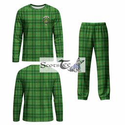 Galloway Tartan Pajamas Family Set with Family Crest