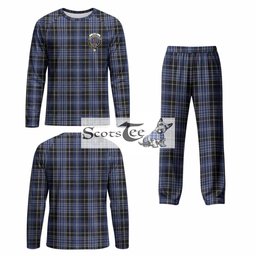 Clark (Clarke) Tartan Pajamas Family Set with Family Crest
