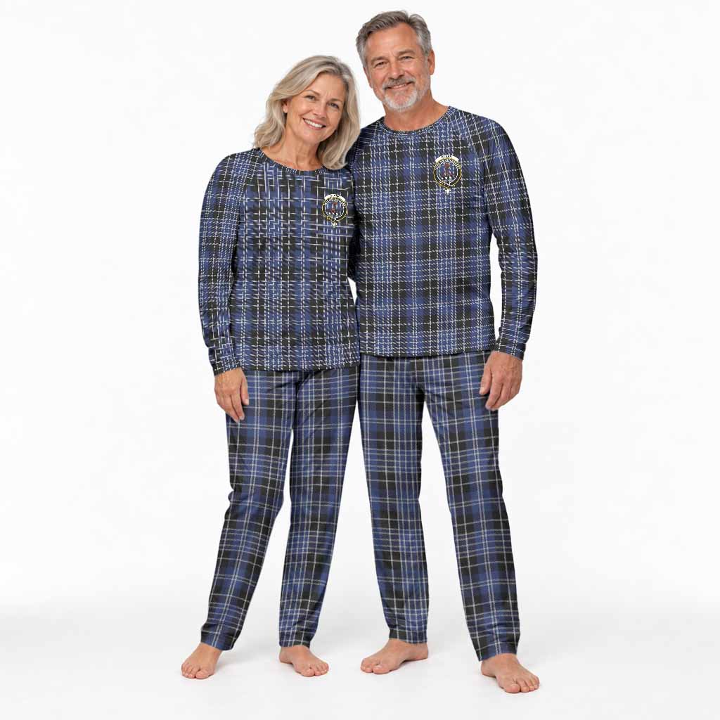 Clark (Clarke) Tartan Pajamas Family Set with Family Crest