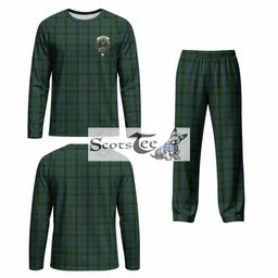 Davidson Tartan Pajamas Family Set with Family Crest