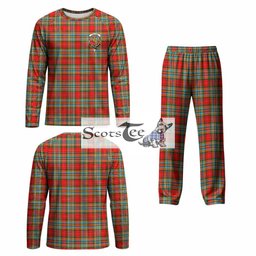Chattan Tartan Pajamas Family Set with Family Crest
